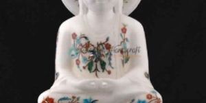 White Marble Buddha Statue