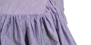 Lavender Ruffled Bed Skirt