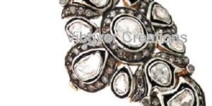 Designer 14k Gold Rosecut Diamond Ring