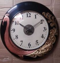 Handmade Attractive Antique Style Wodden Base Wall Clock