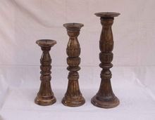 Wooden Candle Holder