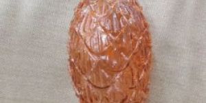 Tree Decorative Orange Glass Hanging Bauble