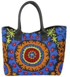 Embroidered Cotton Handbag