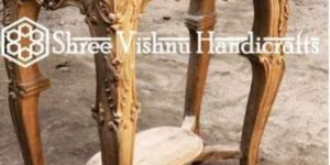 Teak Wood Carved Table