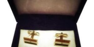 Indian National Flag Cufflinks And Tie Pin Set