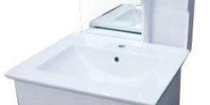 White PVC Bathroom Vanity