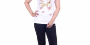 Ladies Cotton Printed T Shirt