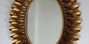 Iron Oval Wall Mirror