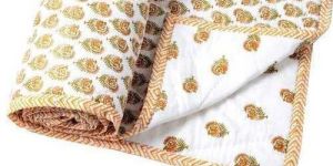 Hand Block Printed Cotton Jaipuri Quilt