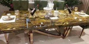 Tiger Eye Standard Height Dining Table