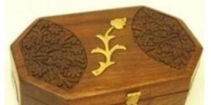 Brass Emboss Wood Box