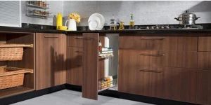Brown Bottle Wooden Unit