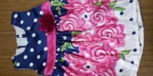 Party Wear Satin Baby Frock