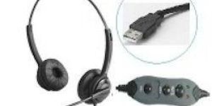 Vonia Call Center High Noise Cancellation USB Headset