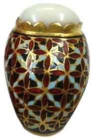 Enamel Gold Diamond Ring