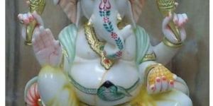 Polished Marble Ganesha Statue
