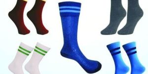 Stripped School Polyester Socks