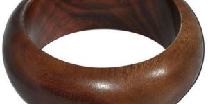 Antique Wooden Round Brown Bangle