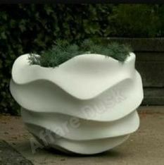White FRP Designer Planters