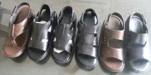 Men Brown Leather Sandals