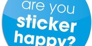 Contact Domed Sticker