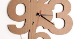 Quartz Black Wooden Wall Clock