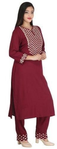 Embroidered Rayon Kurti