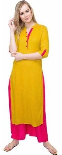 Plain Rayon Kurti