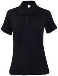 Cotton Half Sleeve Ladies Collar T Shirt