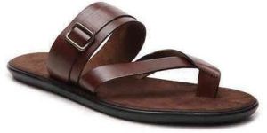 Casual Wear Brown Mens Leather Sandal