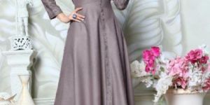 miss world ledies flower vol.01 Maya slub with foil print gown