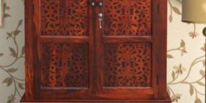 Brown Color Solid Wood Almirah