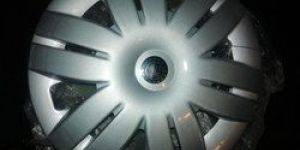 Silver Plastic Wheel Cover