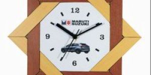 Analog Wood Wooden Wall Clock