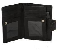 BLACK MENS LEATHER WALLET