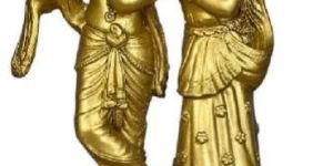 Brass Radha Krishna Statue