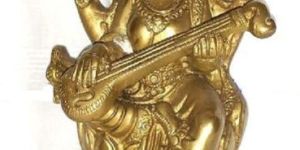 Brass Saraswati Mata Statue