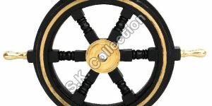 Antique Wooden Ship Steering Wheel 18
