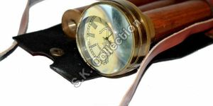 Timer Brass Handle Walking Wooden Stick Victorian London