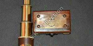 Vintage brass maritime victorian marine telescope 9