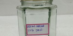 Hexa Glass Jar (250 Ml)
