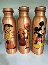Cartoon Printed Copper Bottle