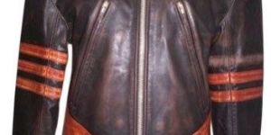 Mens Designer Brown Leather Jacket