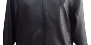 Mens Plain Leather Jacket