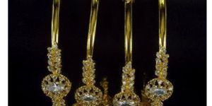 Diamond Cut Brass Bangles