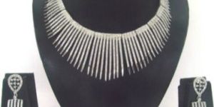 Marriage Party American Diamond Necklace Set