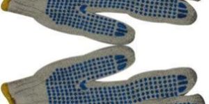 Woven Dotted Hand Gloves