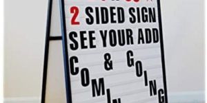 Aluminum Square Changeable Letter Sign
