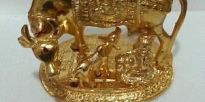 Brass Cow Statue