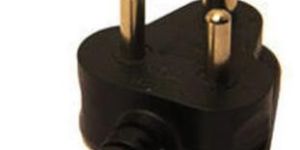 PVC Black Indian Power Plug